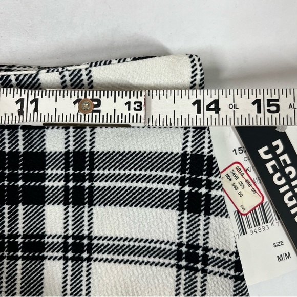 Design Lab Plaid A-line Skirt Academia Medium NWT - Picture 8 of 9